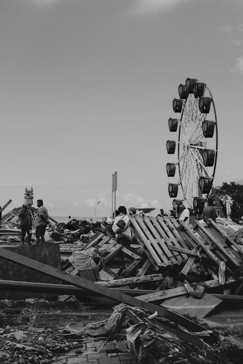 An area devastated by a hurricane