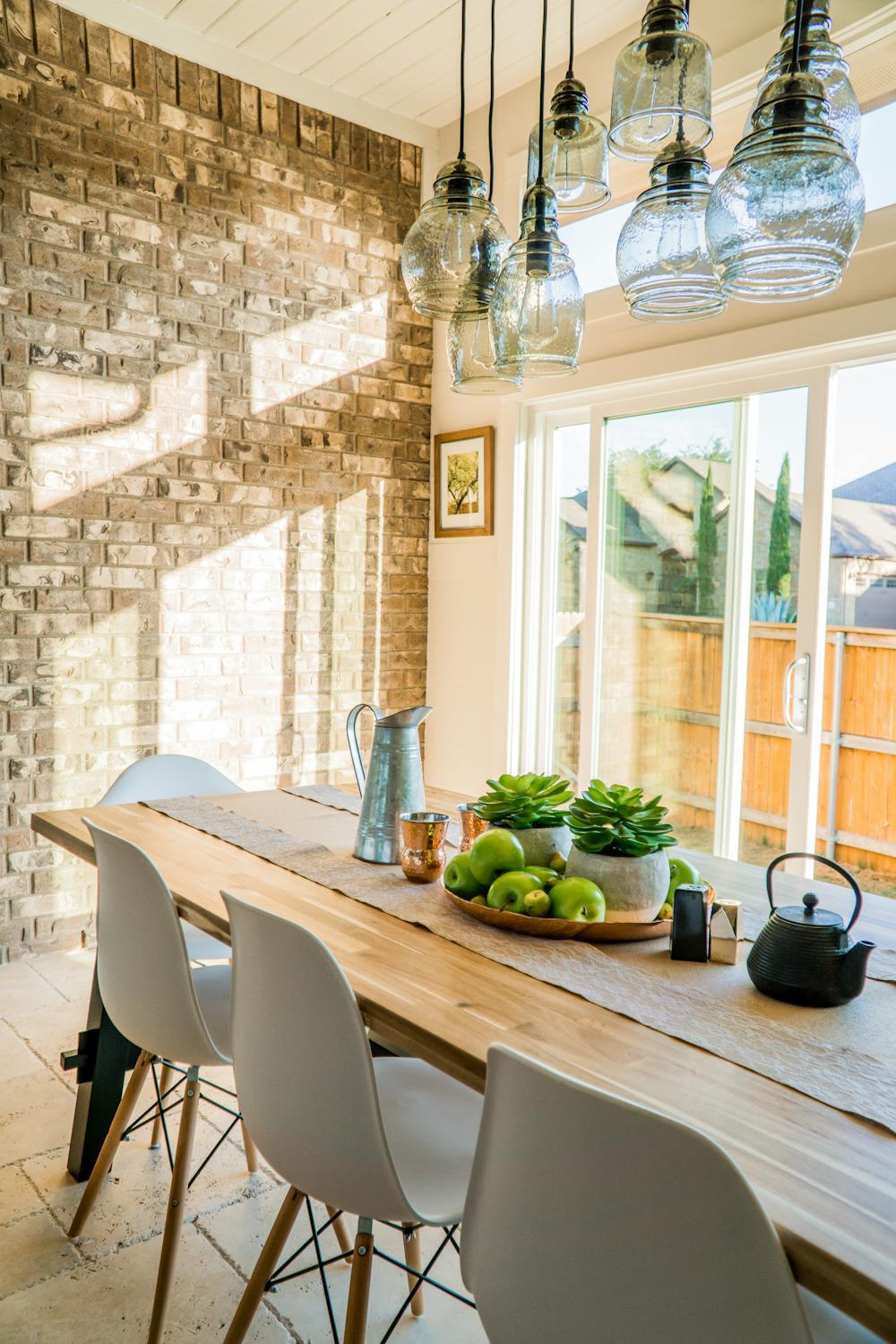 a beautiful dining room in a modern home in South Carolina