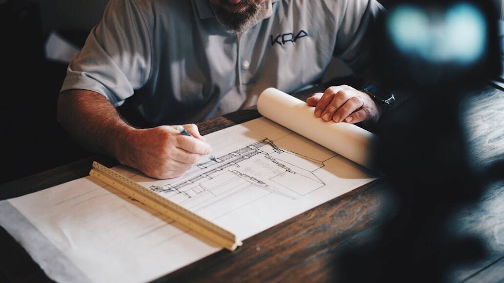 a general contractor working on a new construction project