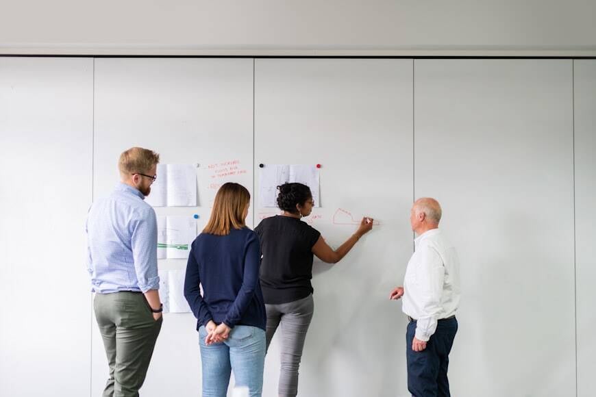 a construction meeting between investors and lenders