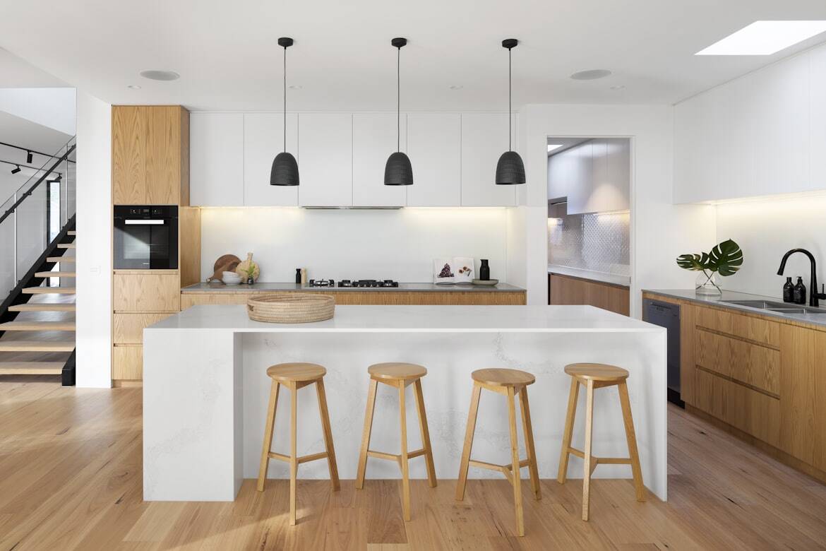 Interior of a modern kitchen in a house