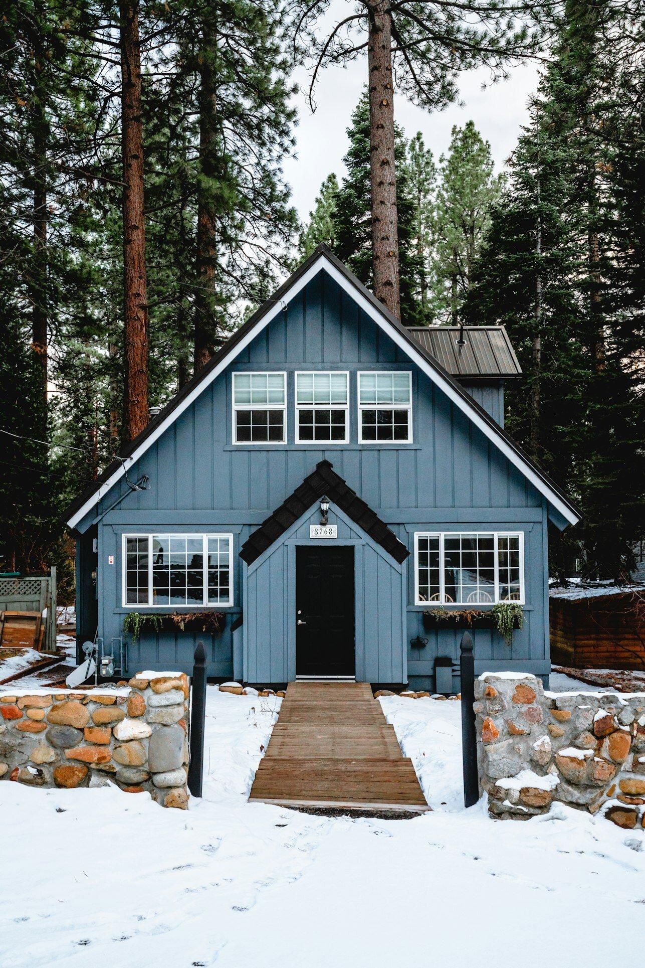 A Snow-Dappled Newly Decorated Single-Family Home